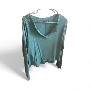 Abercrombie & Fitch Green Long Sleeve Top